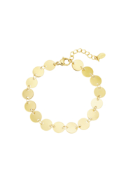 Linked circles armband - Goud kleur