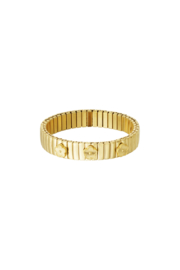 statement bloom armband - Goud kleur