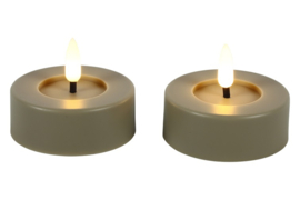 Maxi theelicht Ø6,7CM LED ro Patio s2 beige
