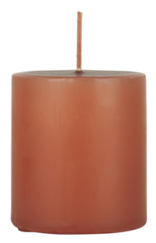 Pillar candle terra cotta