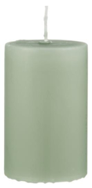 Pillar candle antique green