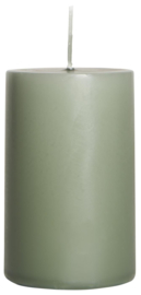 Pillar candle moss green