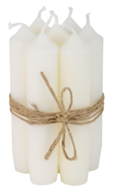 Short dinner candle white