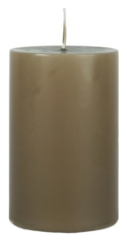 Pillar candle golden brown