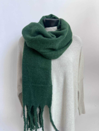 Sjaal  100% Viscose Donker groen
