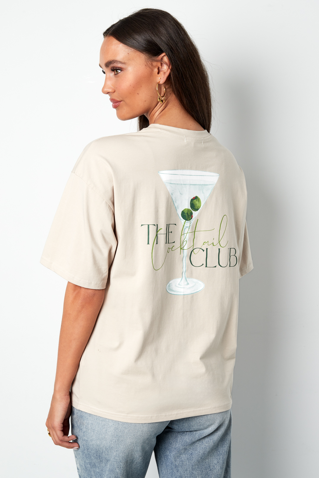 T-shirt The Cocktail Club Tan
