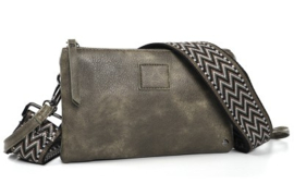 Dark green new Castel schoudertasje / crossbody