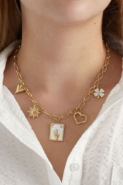 Bedelketting raise your hand - goud