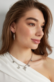 Bedelketting natural love - zilver