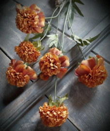 Pompom of marigold orange