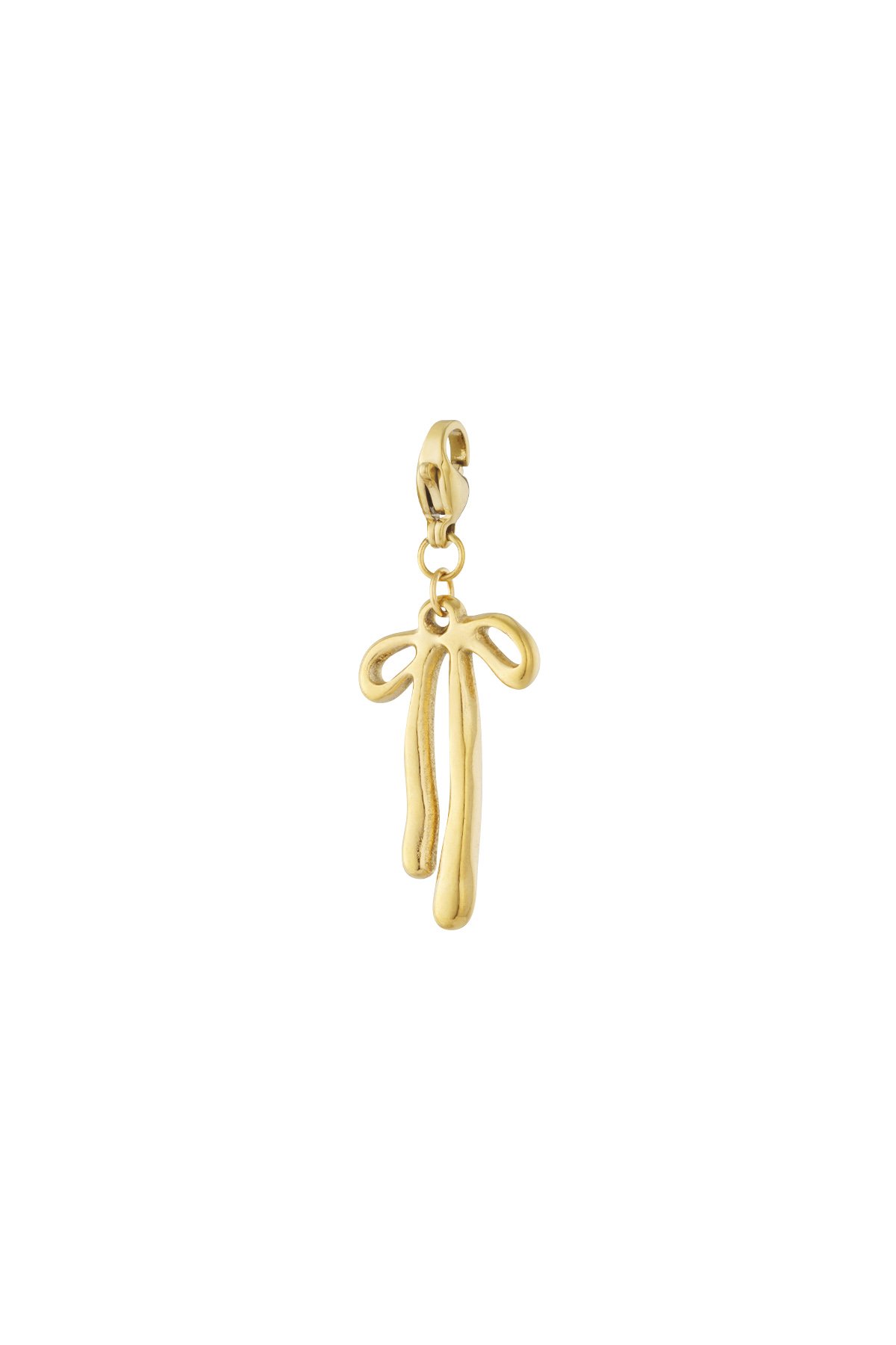 Gouden strik sieraden bedel