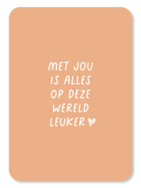 Kaart Met jou is alles ...