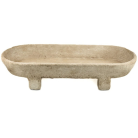 Aardewerk schaal beige