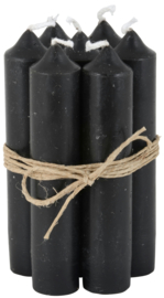 Short dinner candle black