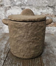 Pors pot met deksel
