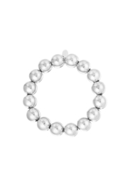 Armband big bold type - Zilver kleur