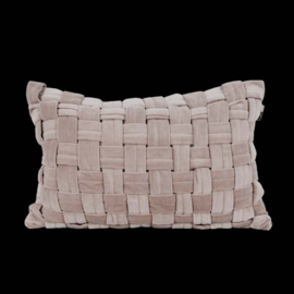Kussen Velvet square| 40x60 cm | Beige
