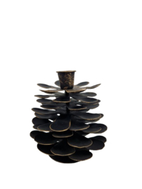 Kandelaar "Pinecone" L zwart