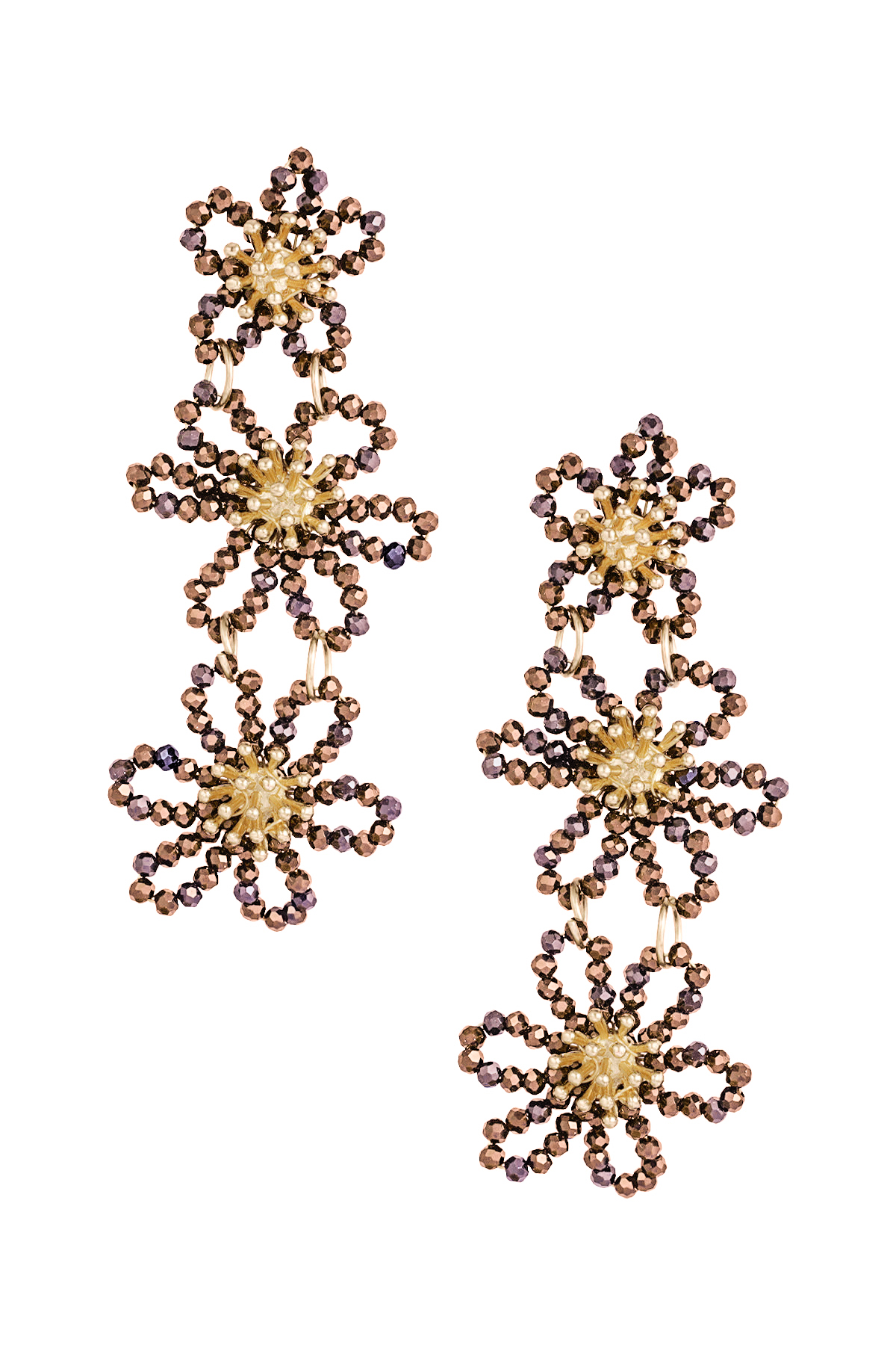 Flower party statement oorbellen