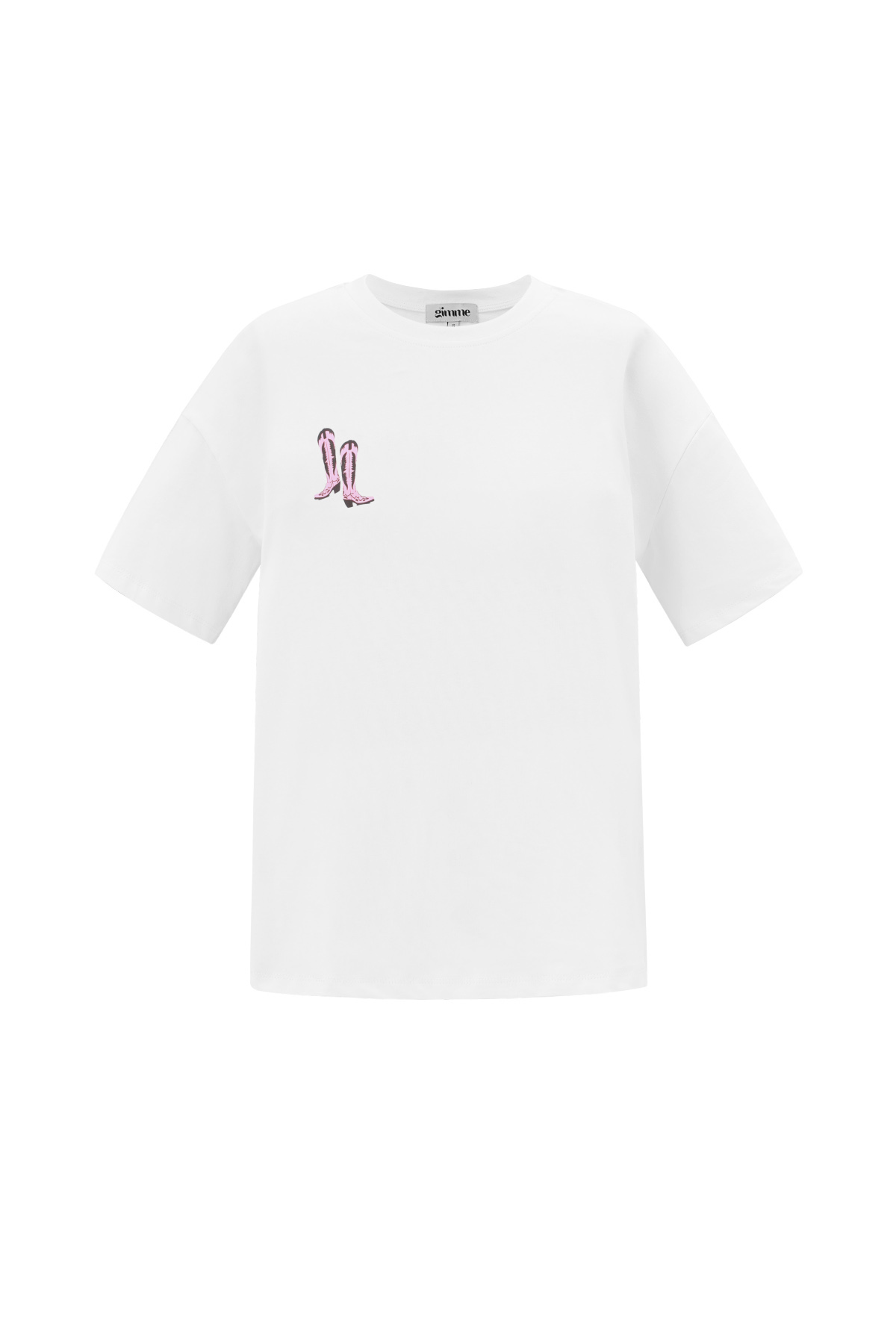 T-shirt Cowboylaarzen off-white
