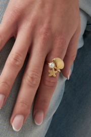 Ring sea side - Gold color