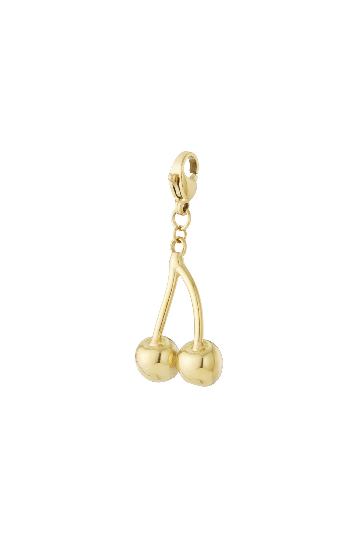 Gouden kersen sieraden bedel
