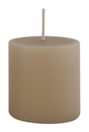 Pillar candle light brown