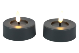 Maxi theelicht Ø6,7CM LED ro Patio s2 grijs