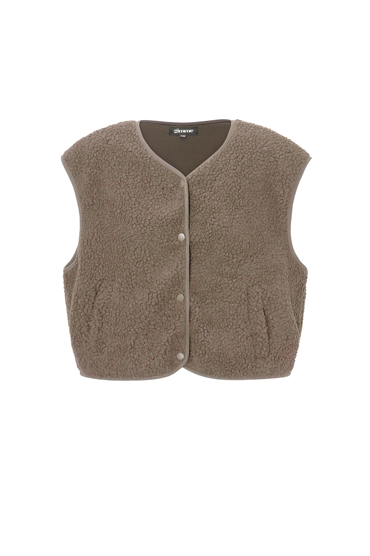 Fluffy Teddy vest Brown