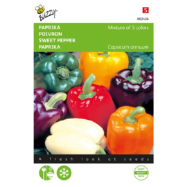 Paprika 5 kleuren mengsel, Capsicum annuum