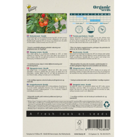 Balkontomaat 'Koralik', Solanum lycopersicum Biologisch