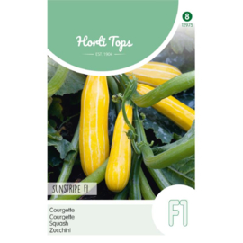 Courgette geel 'Sunstripe F1', Cucurbita pepo