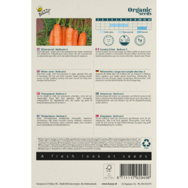 Winterwortel 'Berlikumer 2', Daucus carota Biologisch
