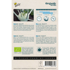 Koolrabi 'Korist F1', Brassica oleracea Biologisch