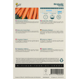 Winterwortel 'Flakkeese 2', Daucus carota sativus Biologisch