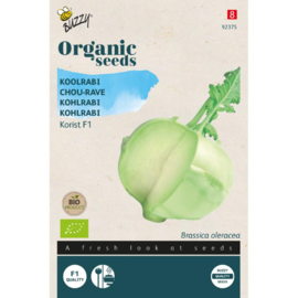 Koolrabi 'Korist F1', Brassica oleracea Biologisch