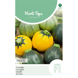 Courgette ronde ‘Mixed F1’, Cucurbita pepo