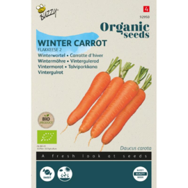 Winterwortel 'Flakkeese 2', Daucus carota sativus Biologisch