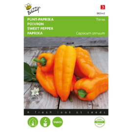 Zoete oranje puntpaprika 'Timia', Capsicum annuum