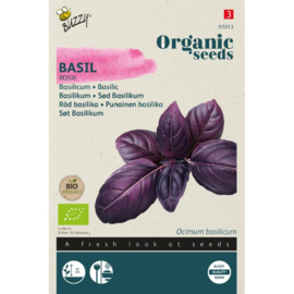 Basilicum rode 'Rosie', Ocinum basilicum Biologisch