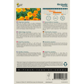 Eschscholzia californica oranje, Slaapmutsje Biologisch