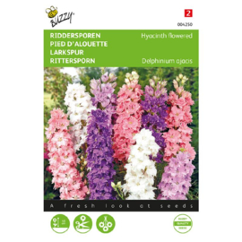 Consolida ajacis 'Hyacinth Flowered Mix', Ridderspoor