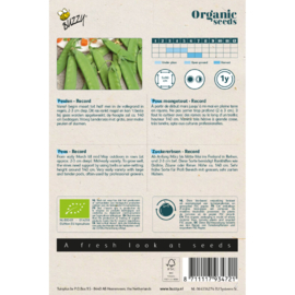 Stampeul 'Record', Pisum sativum Biologisch