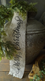 Shabby ribbon merry christmas