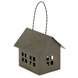 Vogelhuisje hanger olive