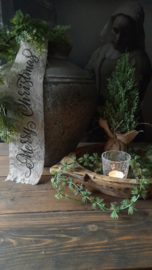 Shabby ribbon merry christmas
