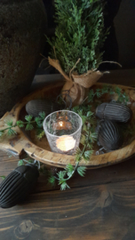 Houten kerstbal 3