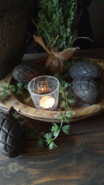 Houten kerstbal