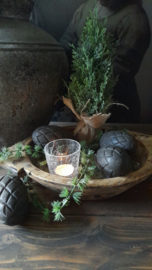 Houten kerstbal