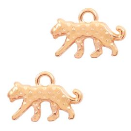 DQ metaal luipaard Rosé goud 2 stuks